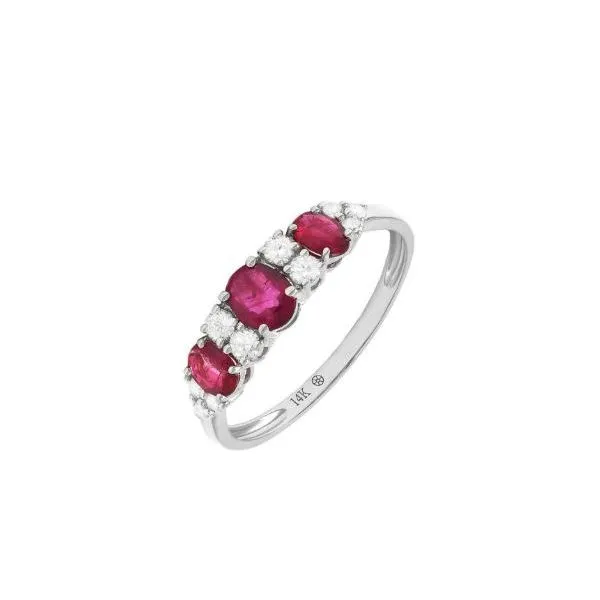 Ruby and Diamond Fashion Ring Harris Jeweler Troy, OH