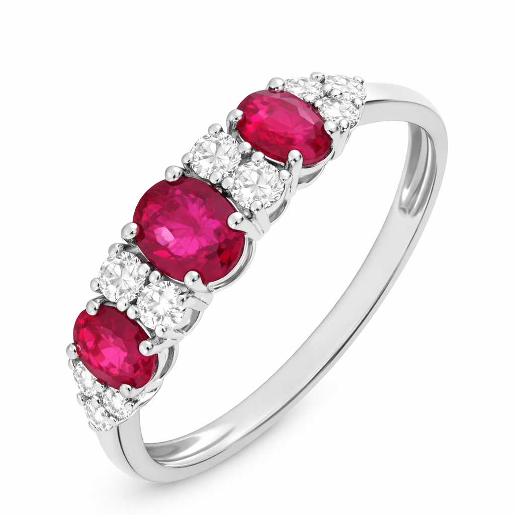 LAUINT 14K White Gold Colored Stone Ring Harris Jeweler Troy, OH