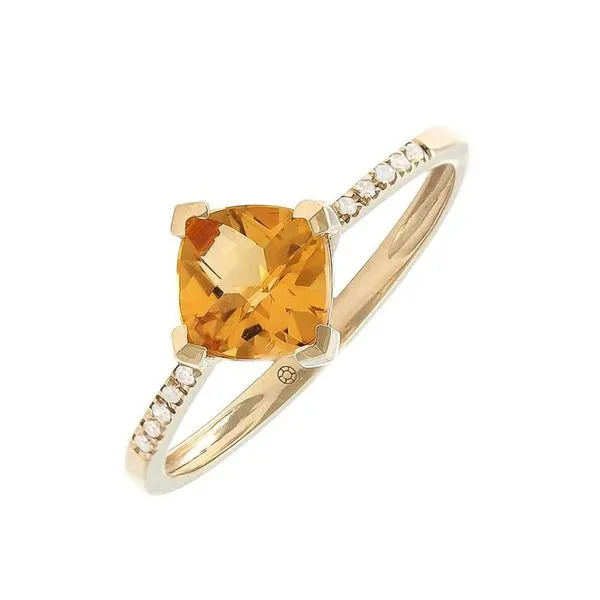 Citrine and Diamond Ring Harris Jeweler Troy, OH