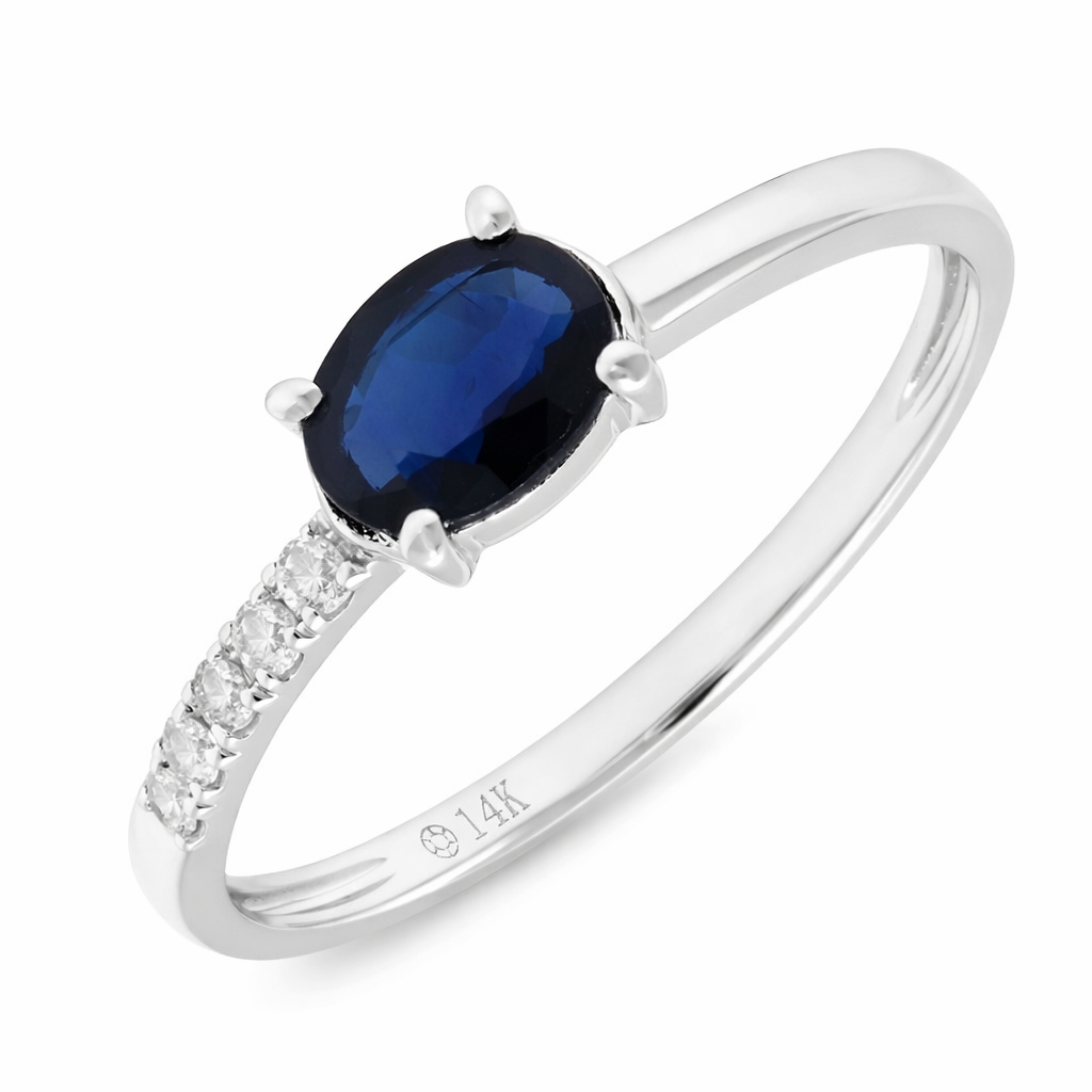 LAUINT 14K White Gold Colored Stone Ring Harris Jeweler Troy, OH