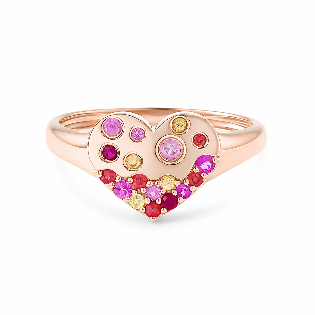 LAUINT 14K Rose Gold Colored Stone Ring Harris Jeweler Troy, OH