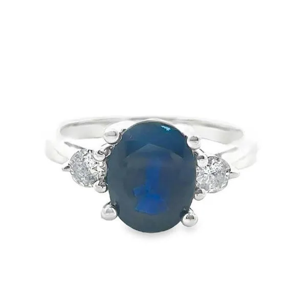 Sapphire and Diamond Ring Harris Jeweler Troy, OH