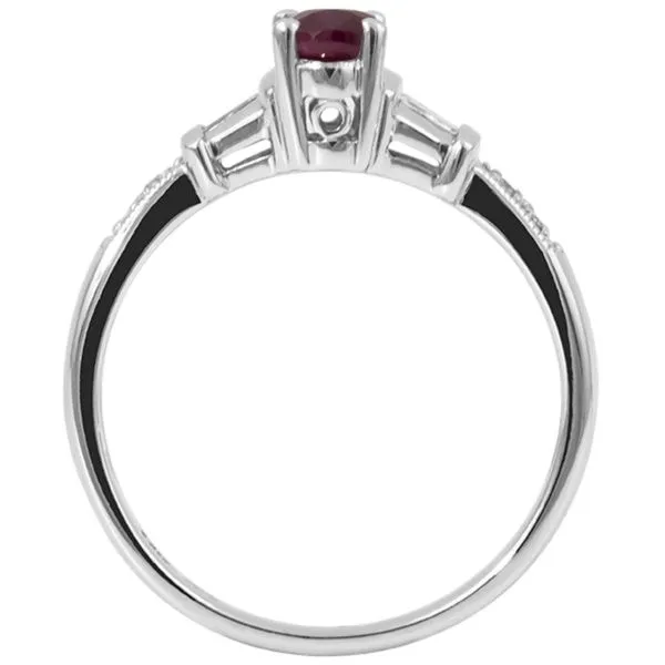 Oval Shape Ruby and Diamond Ring Image 3 Harris Jeweler Troy, OH