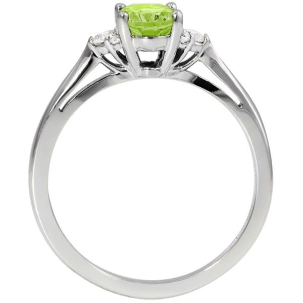 Peridot and Diamond Ring Image 3 Harris Jeweler Troy, OH