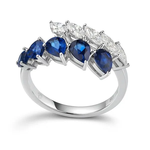 Sapphire and Diamond Fashion Ring Harris Jeweler Troy, OH