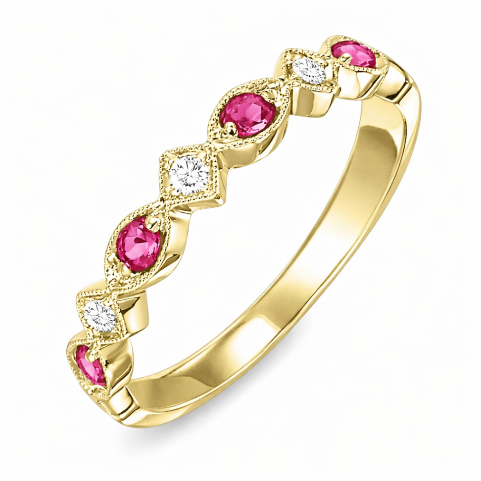 GEMSON 10K Yellow Gold Colored Stone Ring Harris Jeweler Troy, OH