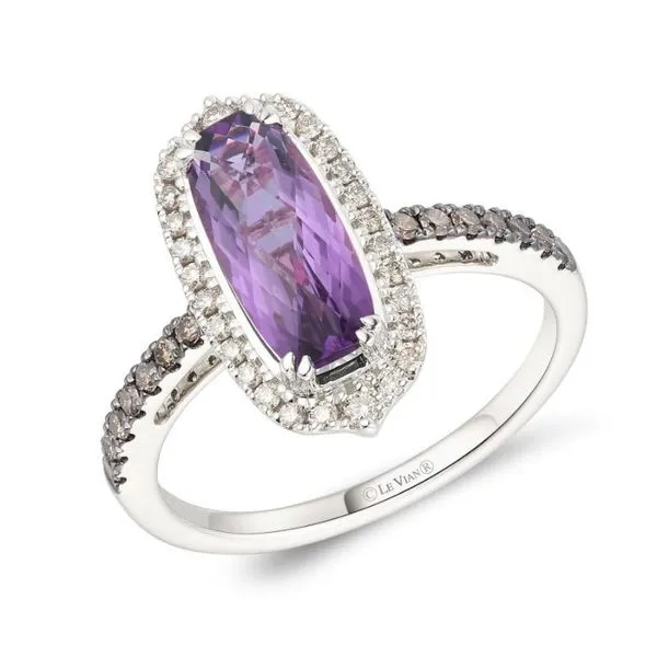 Le Vian Amethyst and Chocolate Diamond Ring Harris Jeweler Troy, OH