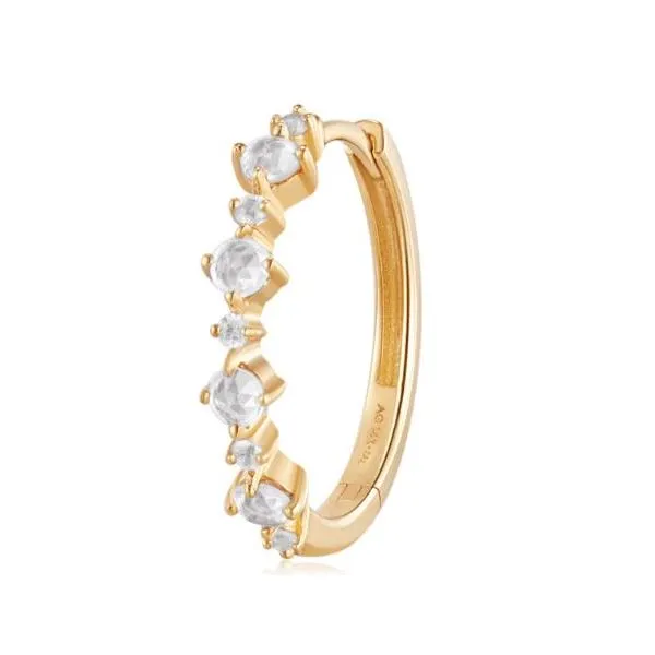 Aurelie G Audrey Huggie Single Hoop Earring Harris Jeweler Troy, OH