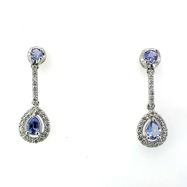 Tanzanite and Diamond Earrings Harris Jeweler Troy, OH