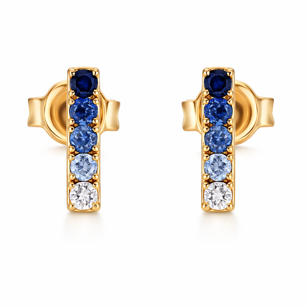 LAUINT 14K Yellow Gold Colored Stone Earrings Harris Jeweler Troy, OH