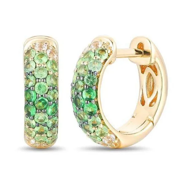 Le Vian Ombre Green Hoop Earrings Harris Jeweler Troy, OH