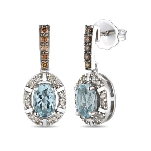 Le Vian Aquamarine and Diamond Earrings Harris Jeweler Troy, OH