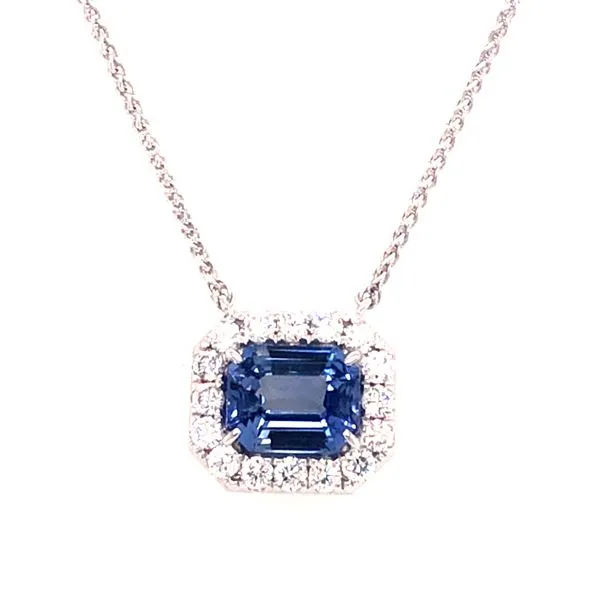 Sapphire and Diamond Necklace Harris Jeweler Troy, OH