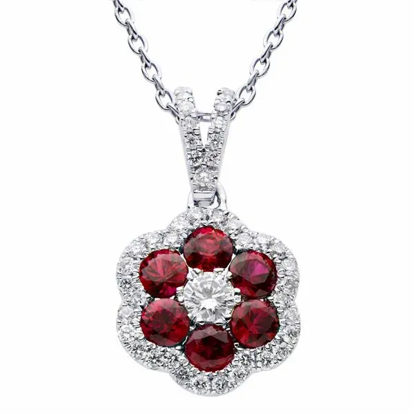 Ruby and Diamond Pendant Harris Jeweler Troy, OH