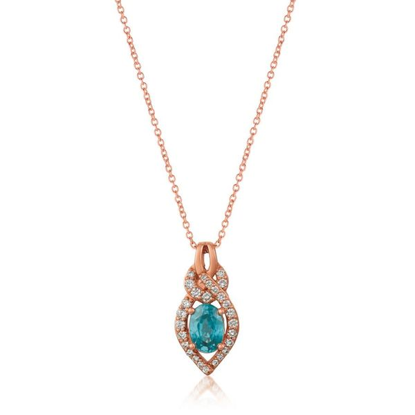 Le Vian Blue Zircon and Diamond Pendant Harris Jeweler Troy, OH