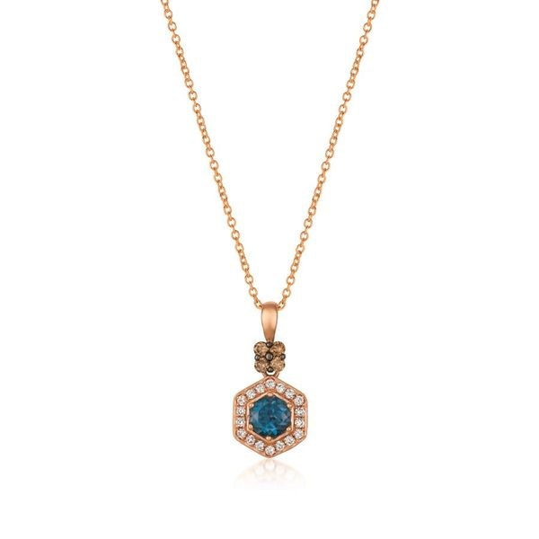 Le Vian Blue Topaz and Diamond Pendant Harris Jeweler Troy, OH