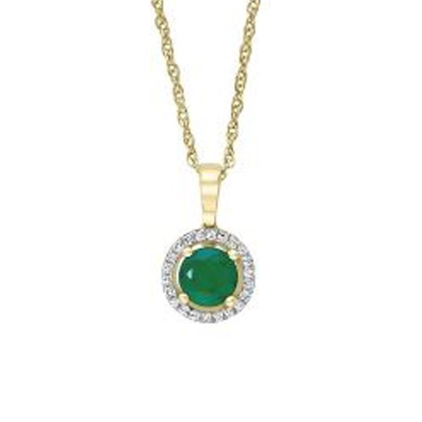 Emerald May Birthstone Pendant - Available In All Birthstones Harris Jeweler Troy, OH
