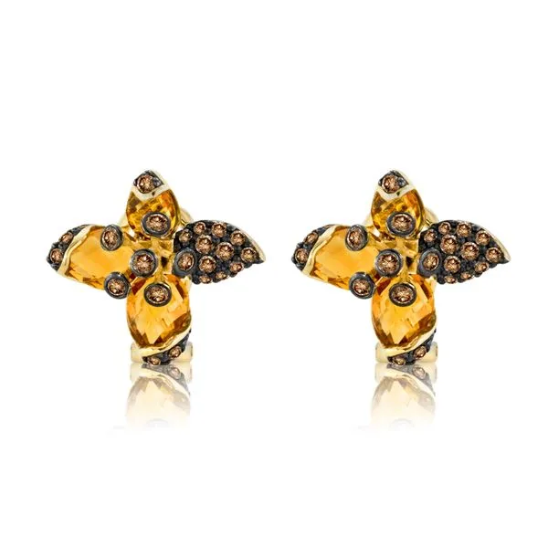 Le Vian Limited Edition Citrine and Chocolate Diamond Earrings Harris Jeweler Troy, OH