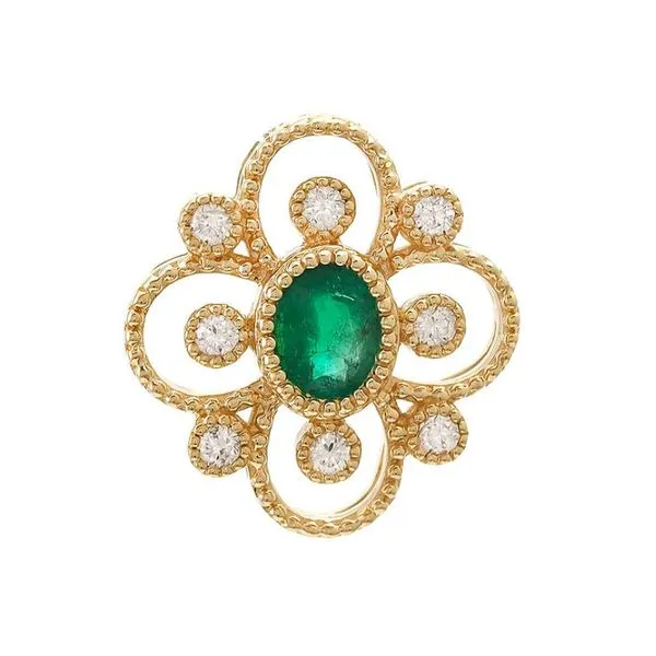 Emerald and Diamond Pendant Harris Jeweler Troy, OH