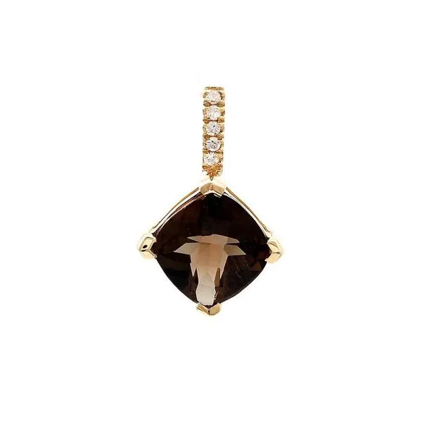 Smokey Quartz and Diamond Necklace Harris Jeweler Troy, OH