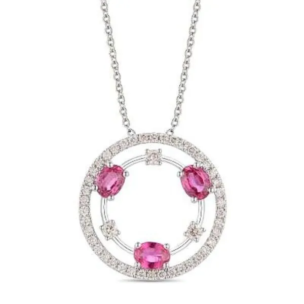 Le Vian Ruby and Diamond Circle Pendant Harris Jeweler Troy, OH