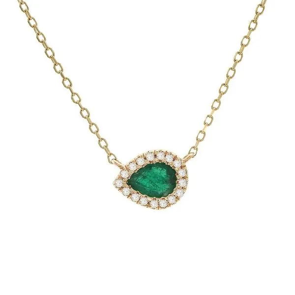 Emerald and Diamond Necklace Harris Jeweler Troy, OH