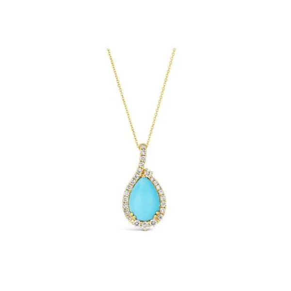 Le Vian Turquoise and Diamond Necklace Harris Jeweler Troy, OH
