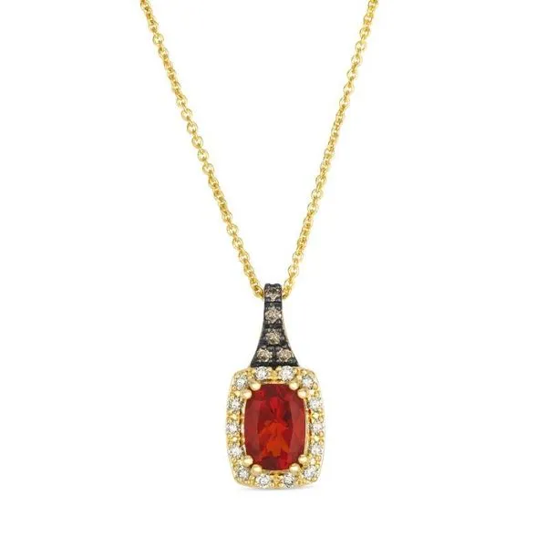 Le Vian Fire Opal and Chocolate Diamond Necklace Harris Jeweler Troy, OH