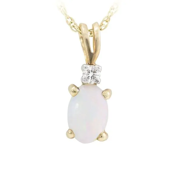 Opal and Diamond Necklace Harris Jeweler Troy, OH