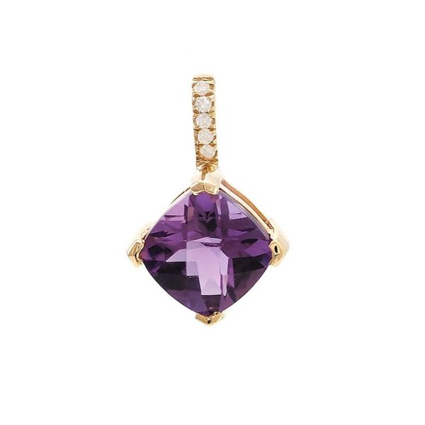 Amethyst and Diamond Necklace Harris Jeweler Troy, OH