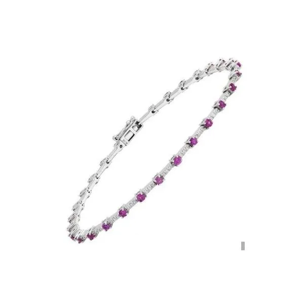 Ruby and Diamond Bracelet Harris Jeweler Troy, OH