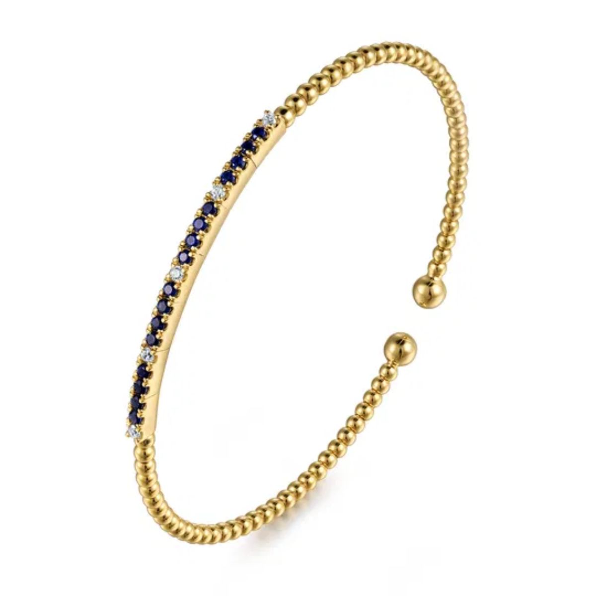 Gabriel & Co. Sapphire and Diamond Bujukan Bracelet Image 2 Harris Jeweler Troy, OH