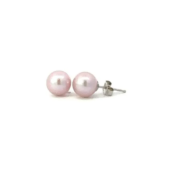 Pink Pearl Stud Earrings Harris Jeweler Troy, OH