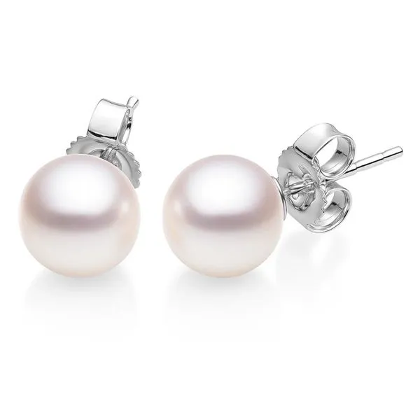 8-8.5MM Akoya Pearl Stud Earrings Harris Jeweler Troy, OH