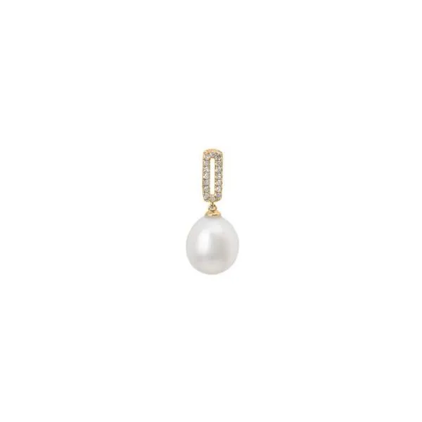 Pearl and Diamond Pendant Harris Jeweler Troy, OH