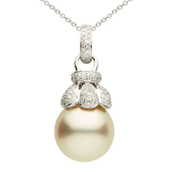 Pearl and Diamond Necklace Harris Jeweler Troy, OH