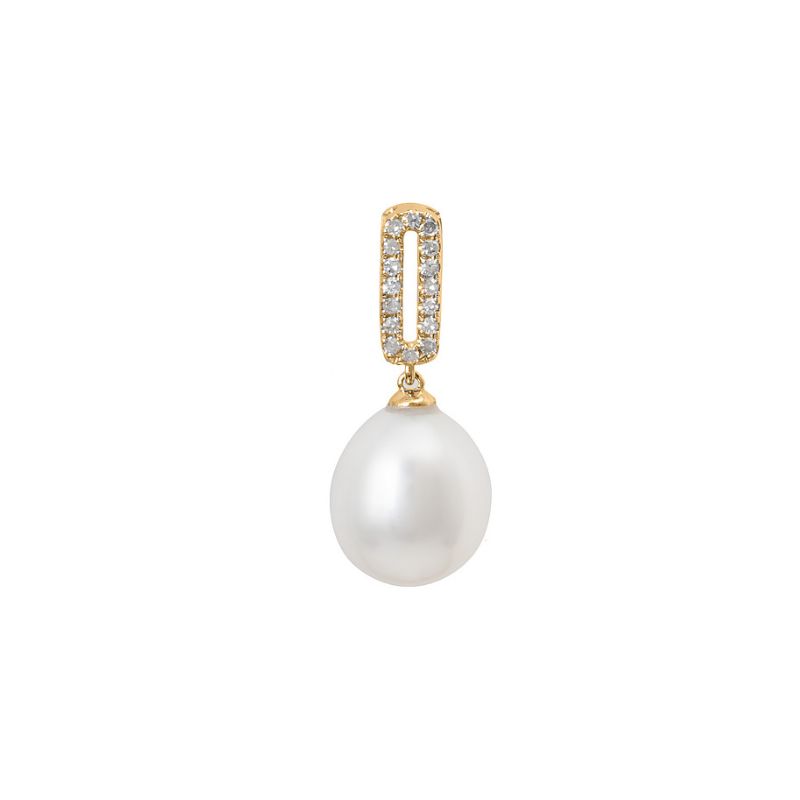 Pearl and Diamond Pendant Harris Jeweler Troy, OH