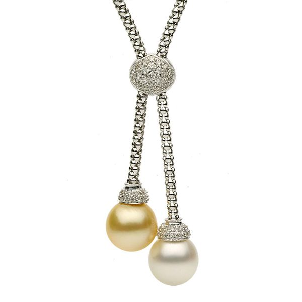 South Sea and Tahitian Pearl Lariat Necklace Harris Jeweler Troy, OH