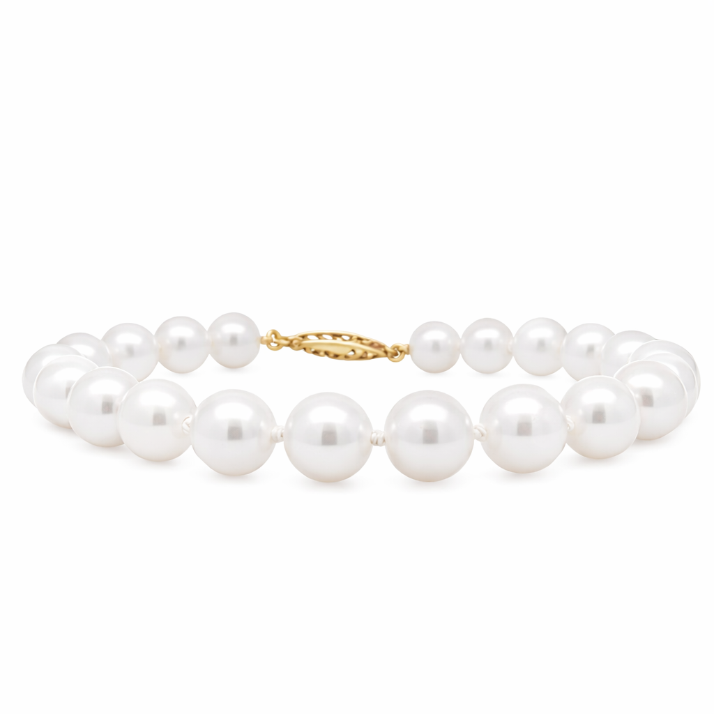 DSLPEA 14K Yellow Gold Pearl Bracelet Harris Jeweler Troy, OH