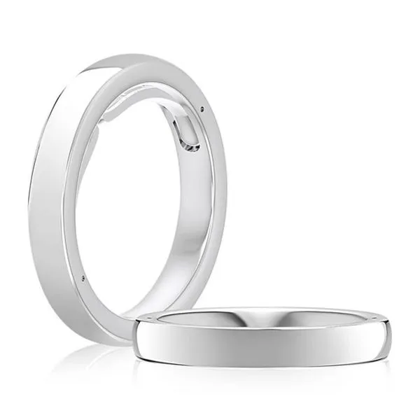 3.5MM Expandable A.Jaffe Wedding Band Harris Jeweler Troy, OH