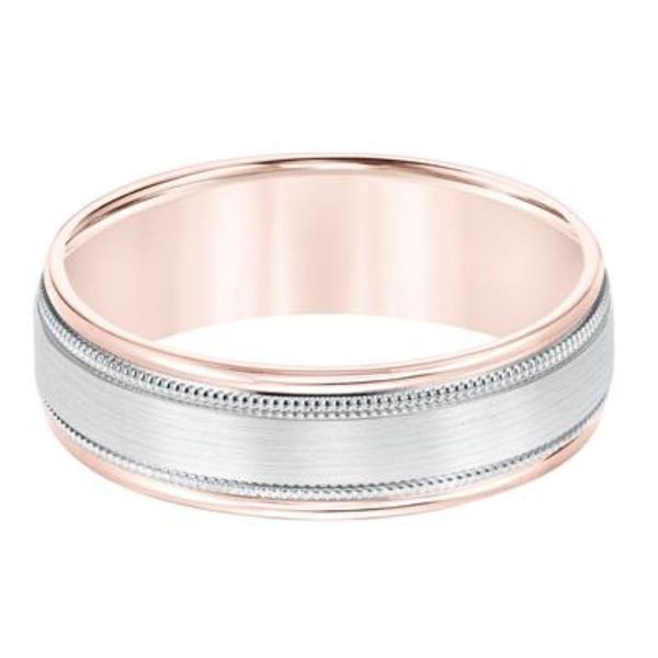 Gold Men's Wedding Band Image 2 Harris Jeweler Troy, OH