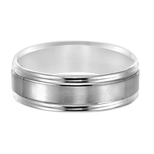 Gold Men's Wedding Band Image 2 Harris Jeweler Troy, OH