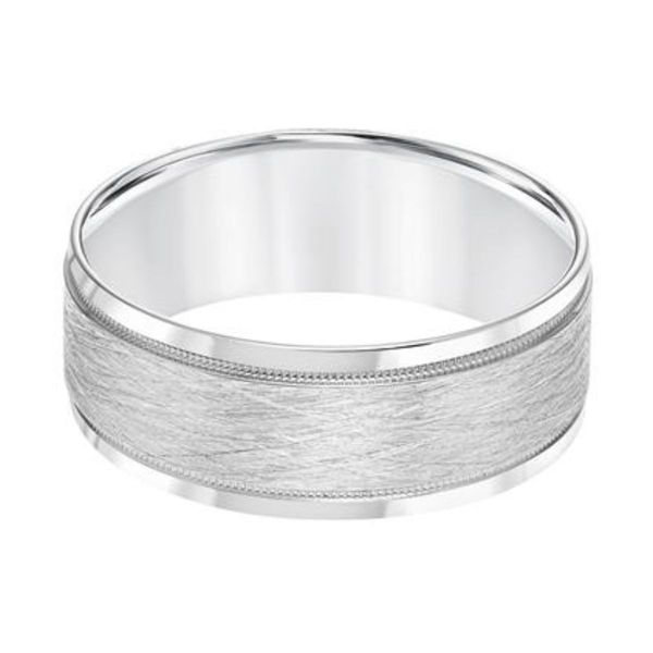 Gold Men's Wedding Band Image 2 Harris Jeweler Troy, OH