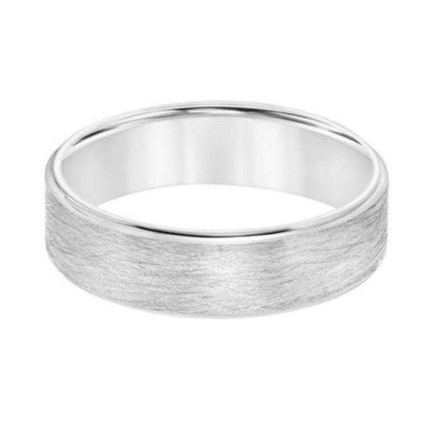 Gold Men's Wedding Band Image 2 Harris Jeweler Troy, OH