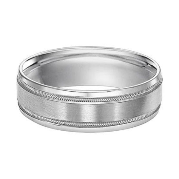 Gold Men's Wedding Band Image 2 Harris Jeweler Troy, OH