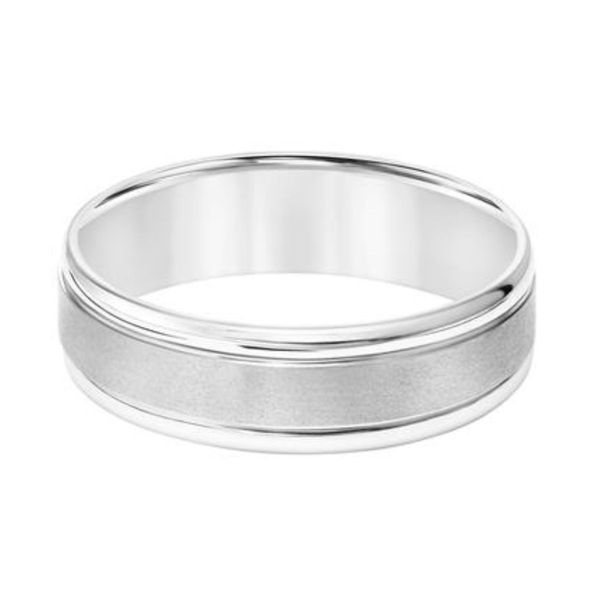 Gold Men's Wedding Band Image 2 Harris Jeweler Troy, OH