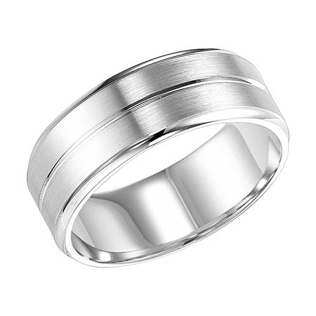 Gold Men's Wedding Band Image 2 Harris Jeweler Troy, OH