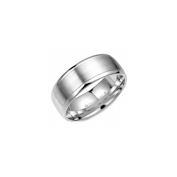 Sandpaper Finish 8MM Wedding Band Harris Jeweler Troy, OH