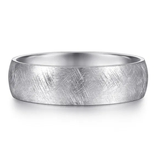 Gabriel & Co. Brushed Finish 6MM Wedding Band Harris Jeweler Troy, OH