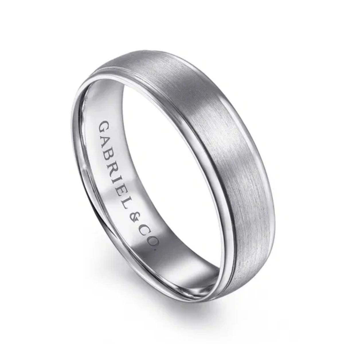 GAB&CO 14K White Gold Gold Men's Wedding Band Harris Jeweler Troy, OH